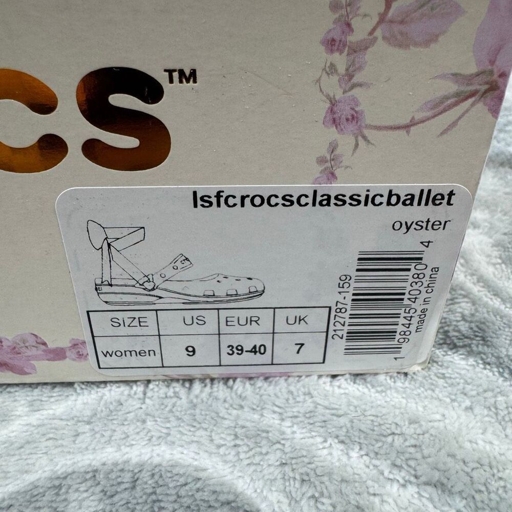 NWT LoveShackFancy x Crocs Classic Ballet Flat - Picture 5 of 6